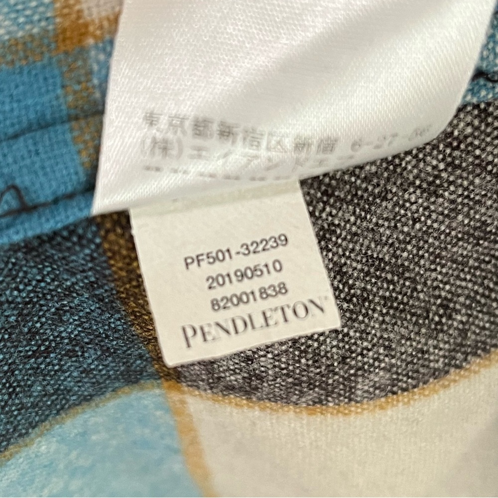 Pendleton Wool Large Button Plaid Jacket Shacket … - image 8